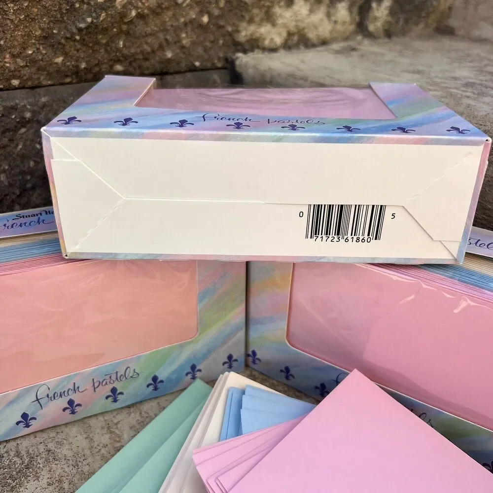 VTG 90s Stuart Hall French Pastels Envelopes No. 6928 32 Count NOS - THREE BOXES